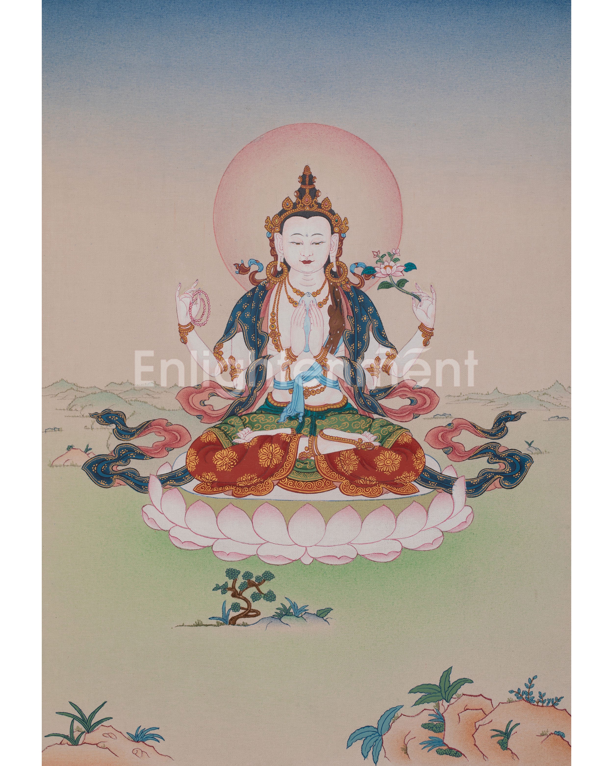 Himalayan Chenrezig Thangka