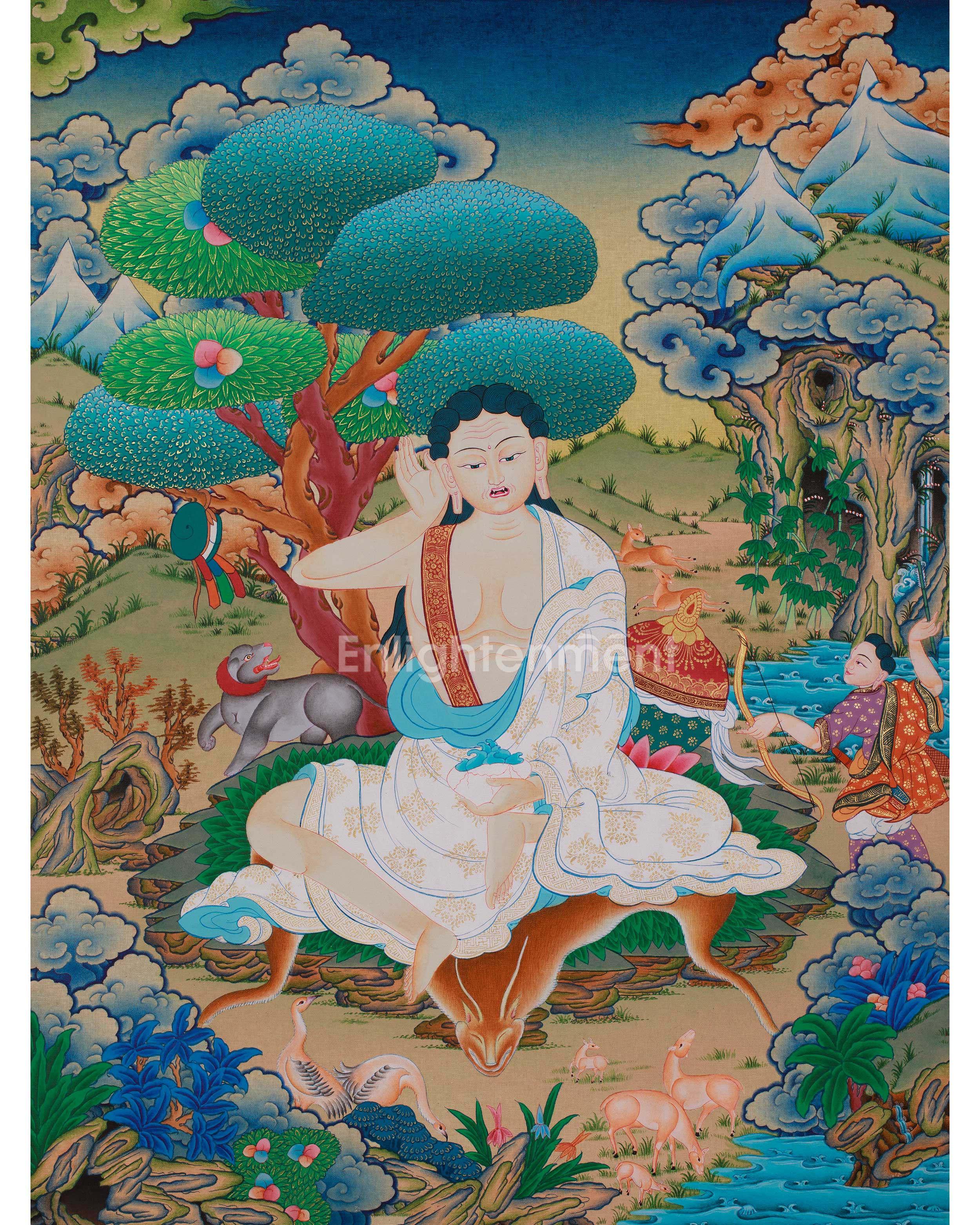 Himalayan Thangka of Milarepa 