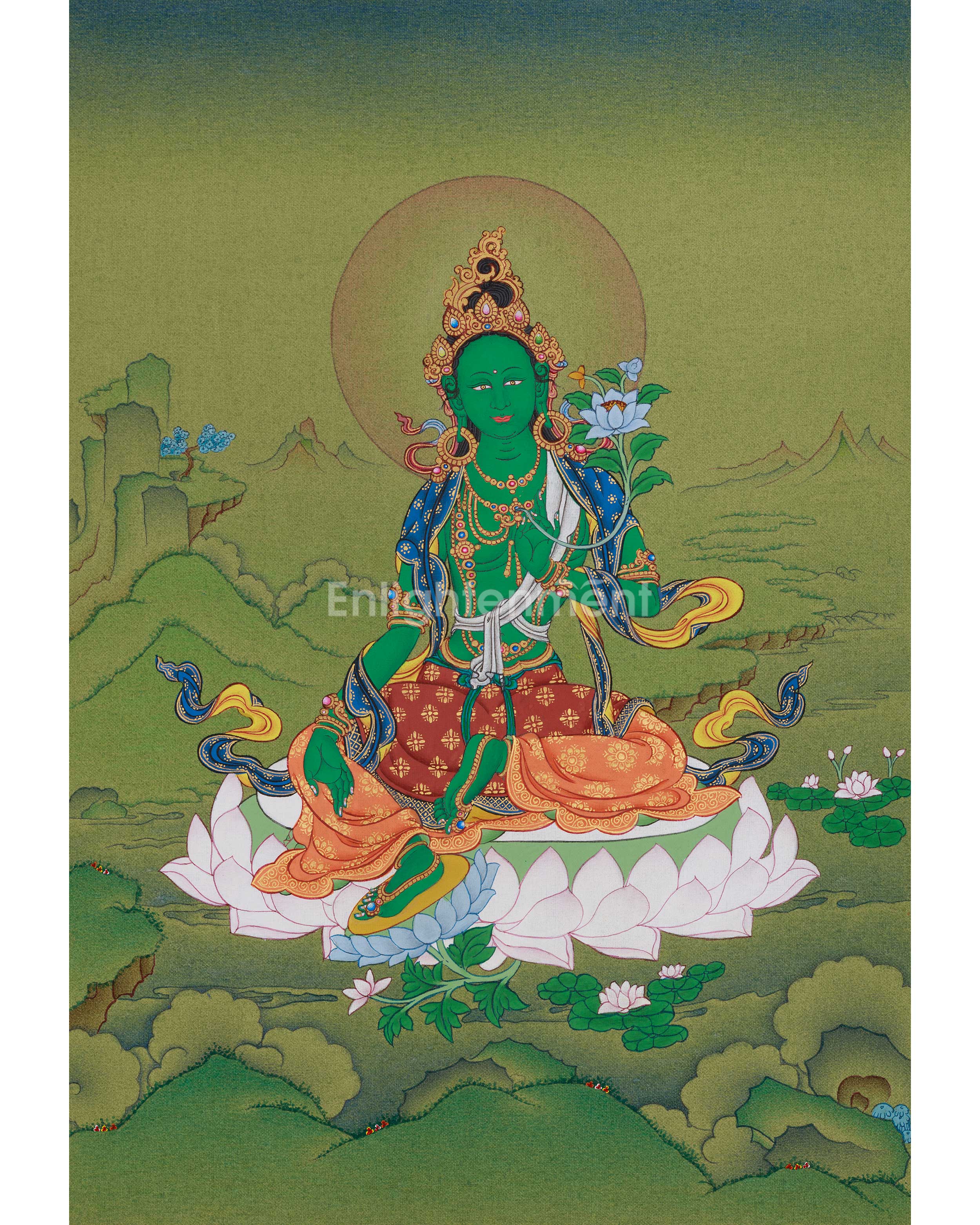 Himalayan Thangka of Shyama Tara