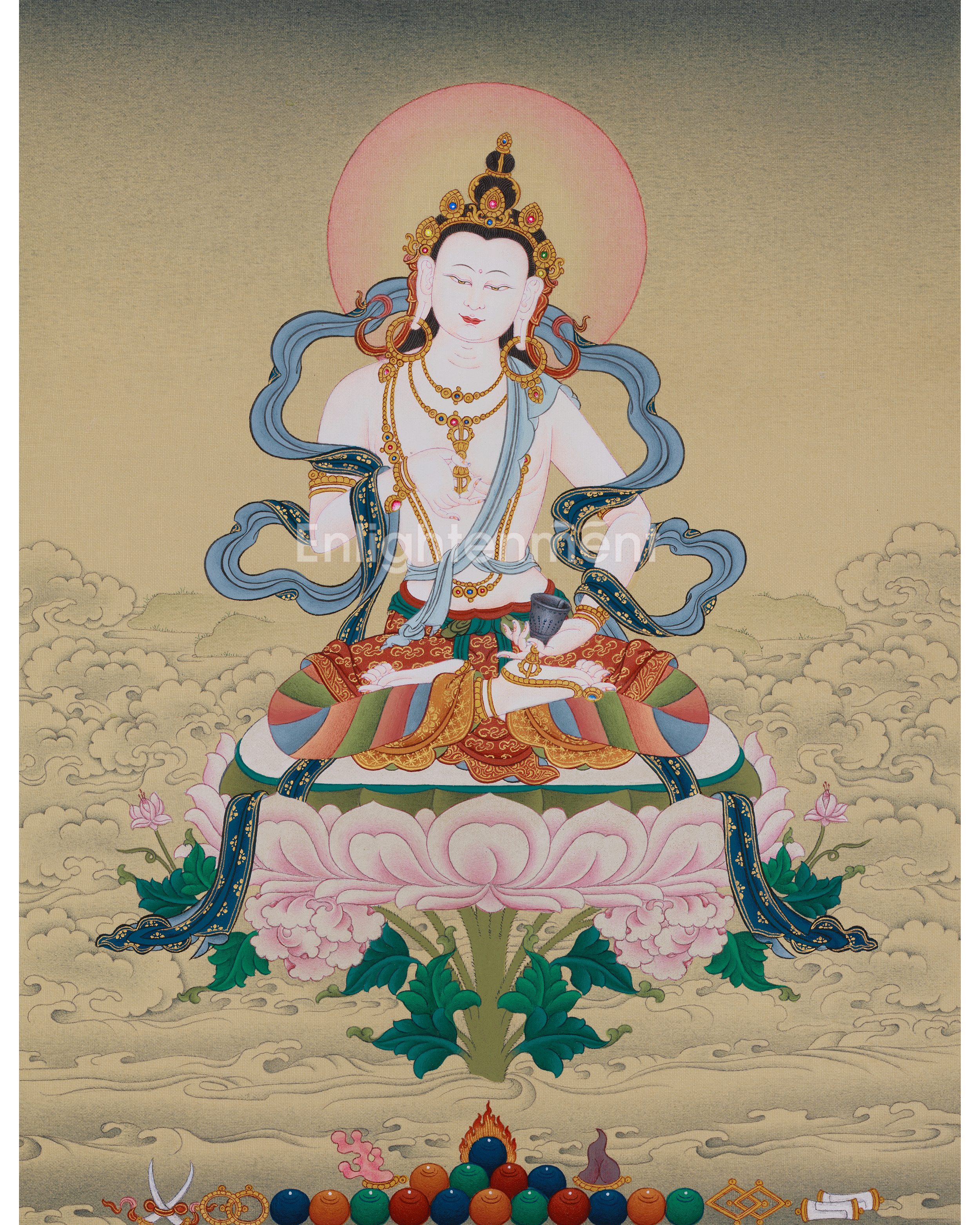 Himalayan Thangka of Vajrasattva