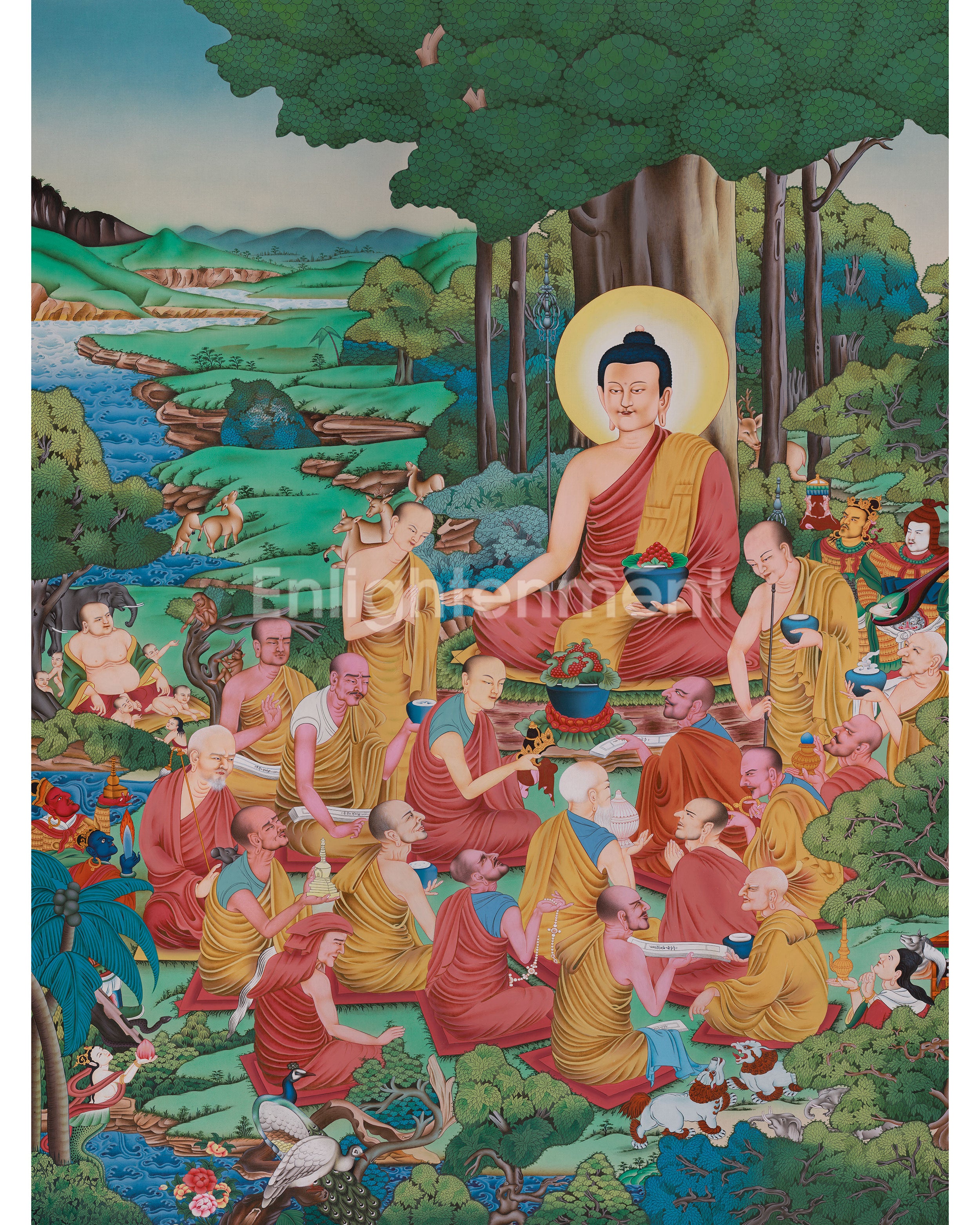Himalayan thangka of Shakyamuni Buddha