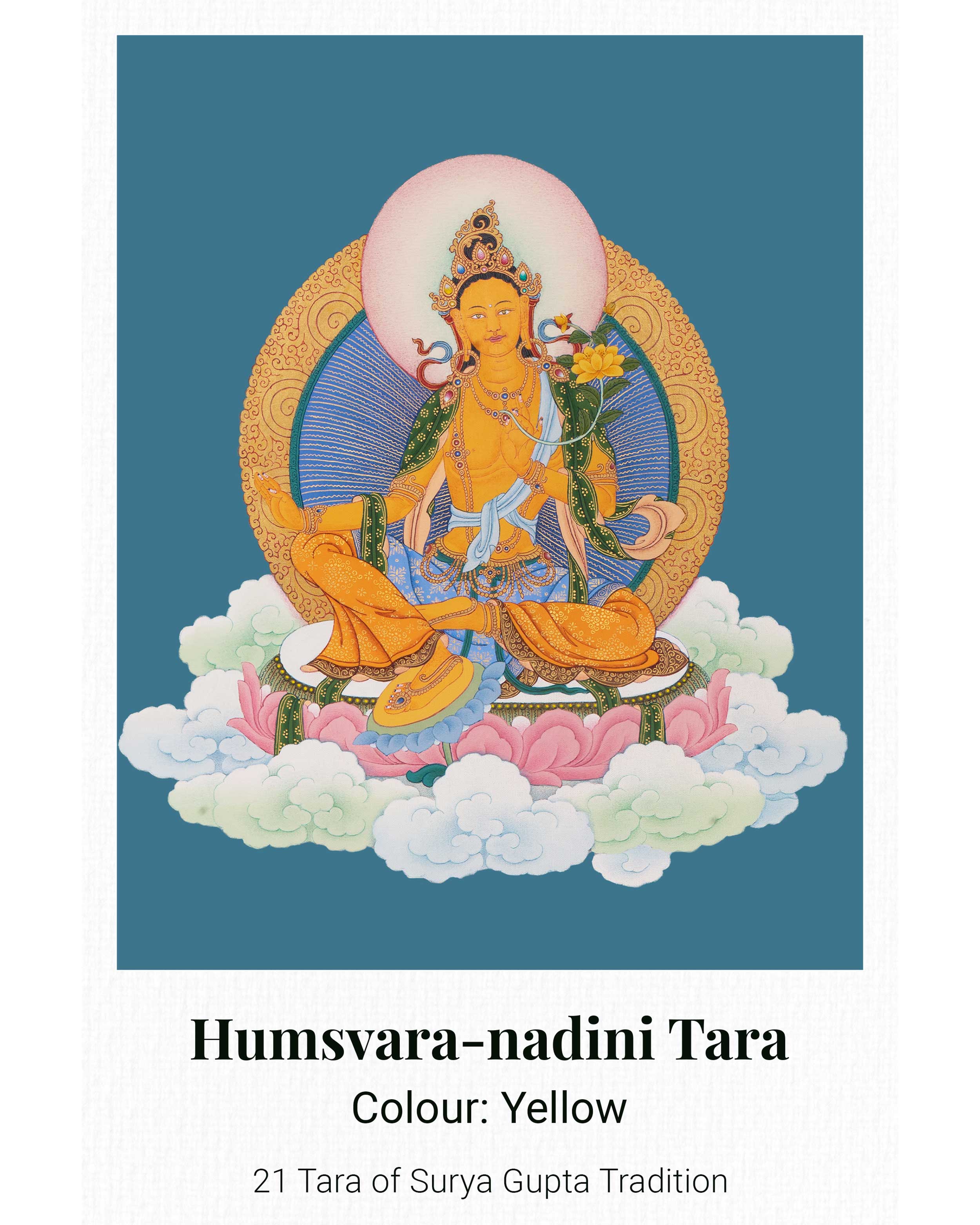 21 Tara Canvas Print | Spiritual Artwork of the 21 Transformative Forms of Goddess Tara