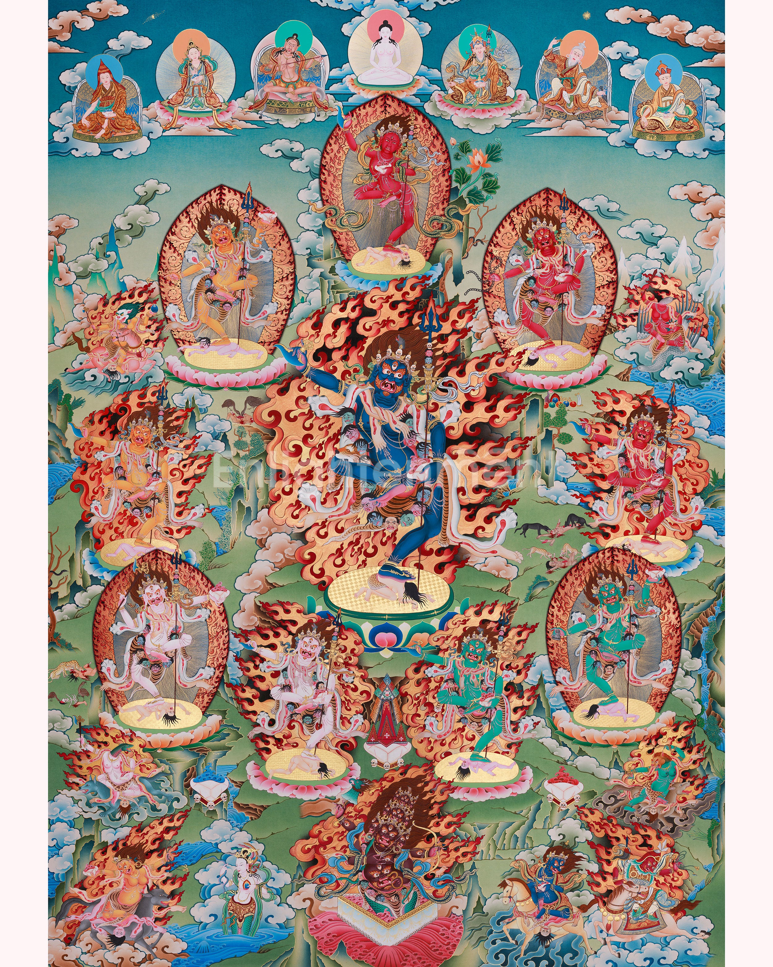Troma Nagmo Empowerment Thangka | Traditional Buddhist Dakini Hand Painted Art