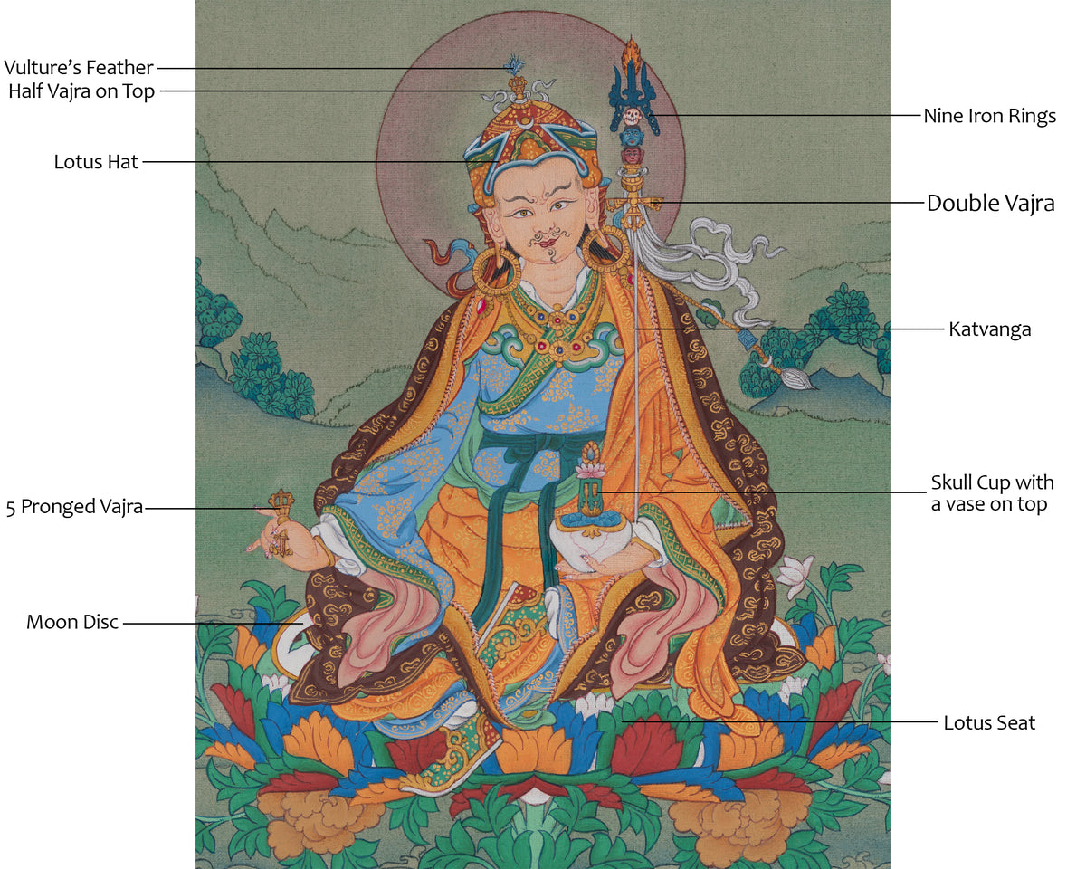 Guru Rinpoche Master of Vajrayana | Second Buddha | Lotus-Born Deity