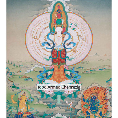 Divine 1000 Armed Avalokiteshvara Art | The Embodiment of Infinite Compassion and Enlightenment