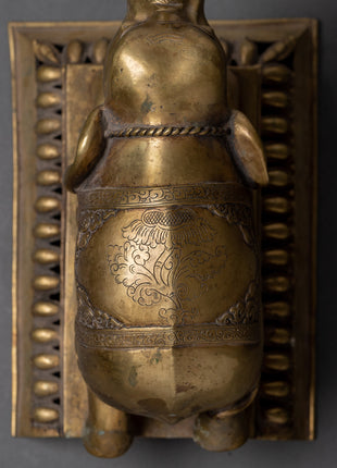 Elephant Lotus Lamp Set  | Himalayan Art
