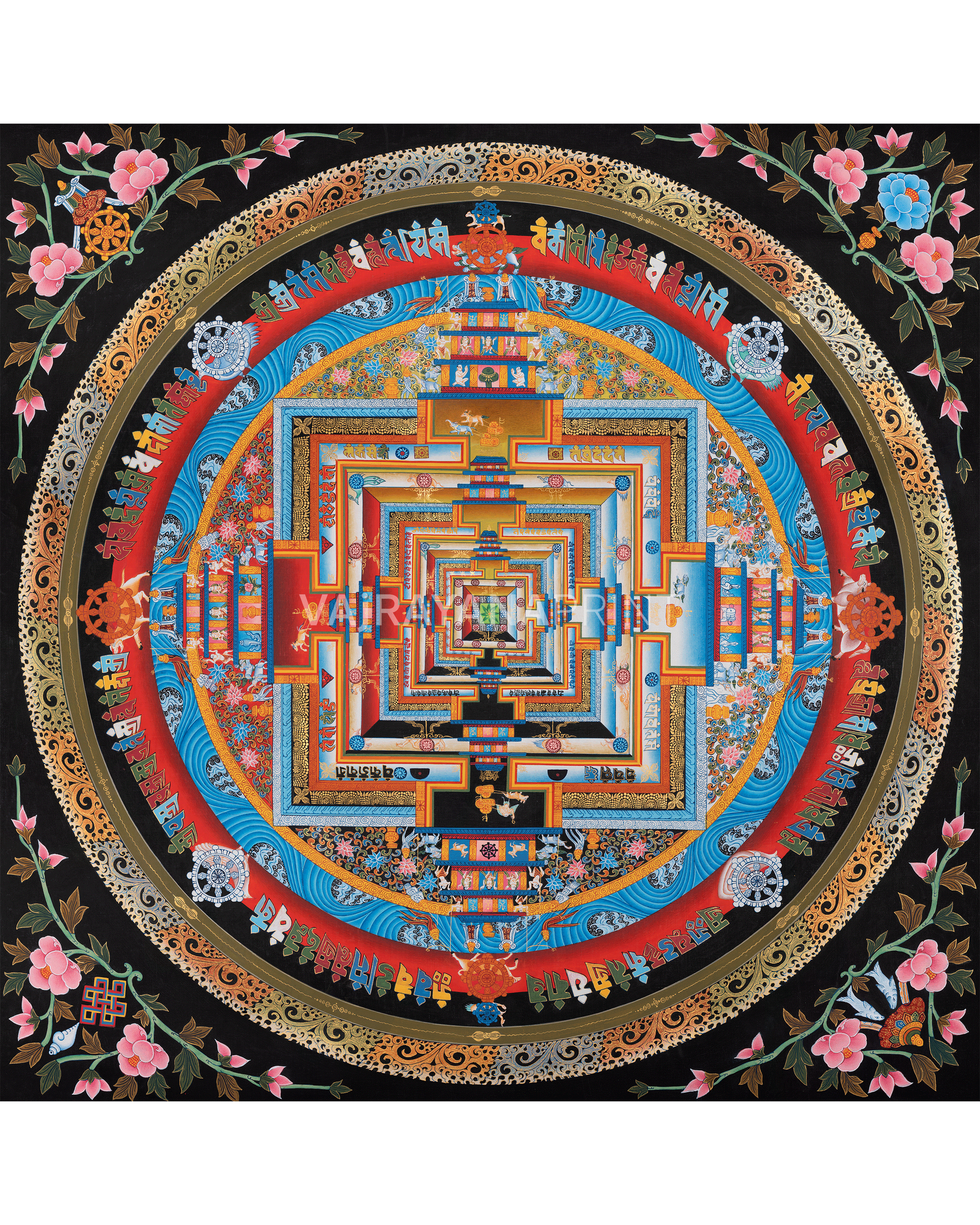 Kalachakra Mandala Thangka Print