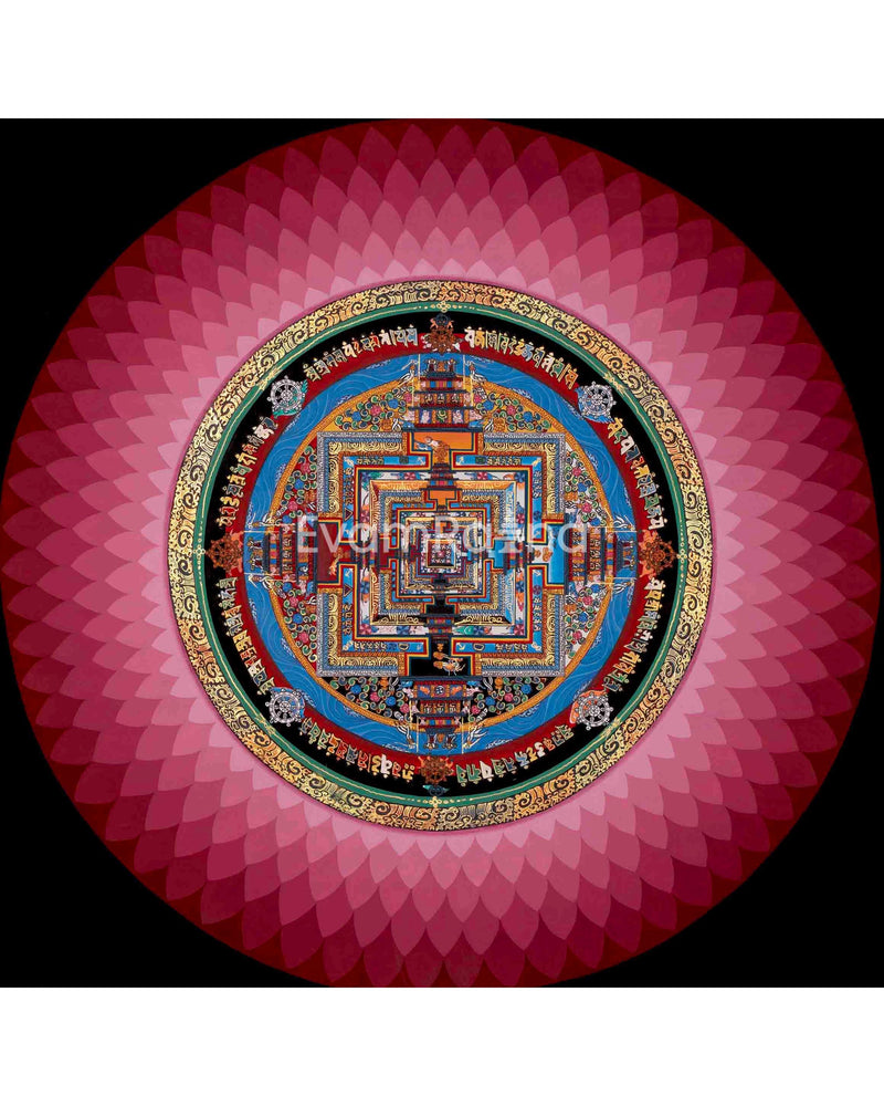 Thangka Kalachakra Mandala | Thangka Painting Nepal  | Wheel Of Time |