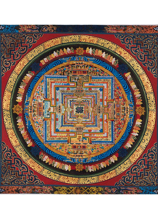 Genuine Hand-Painted Kalachakra Mandala