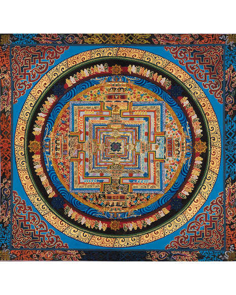Hand-Painted Kalachakra Mandala