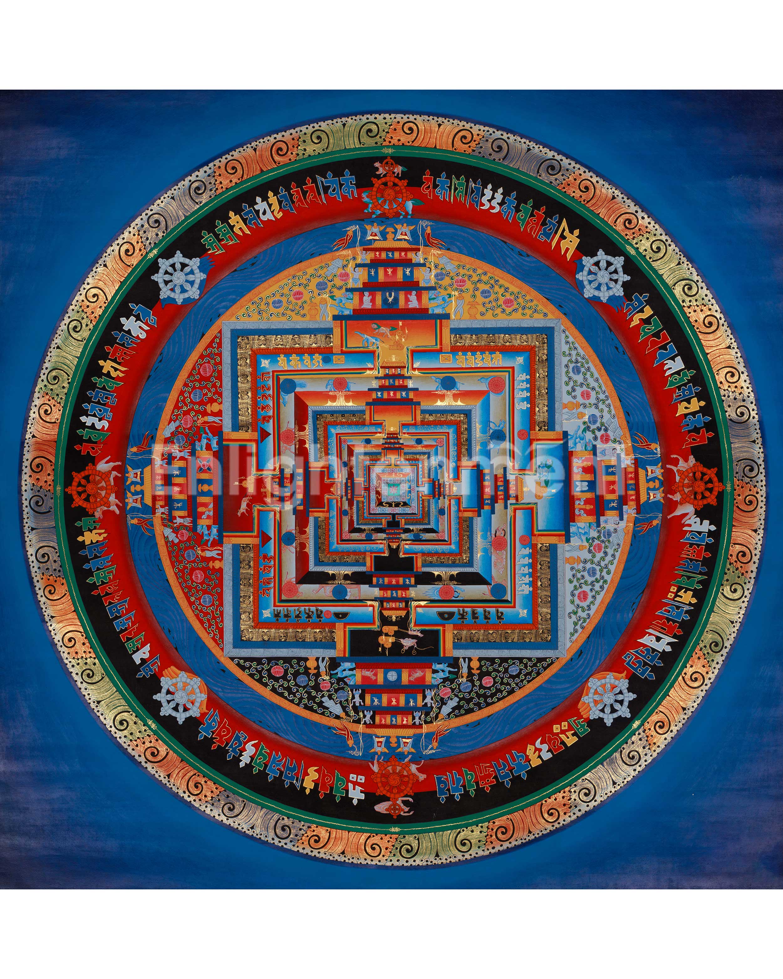 Kalachakra Mandala Spiritual Artwork