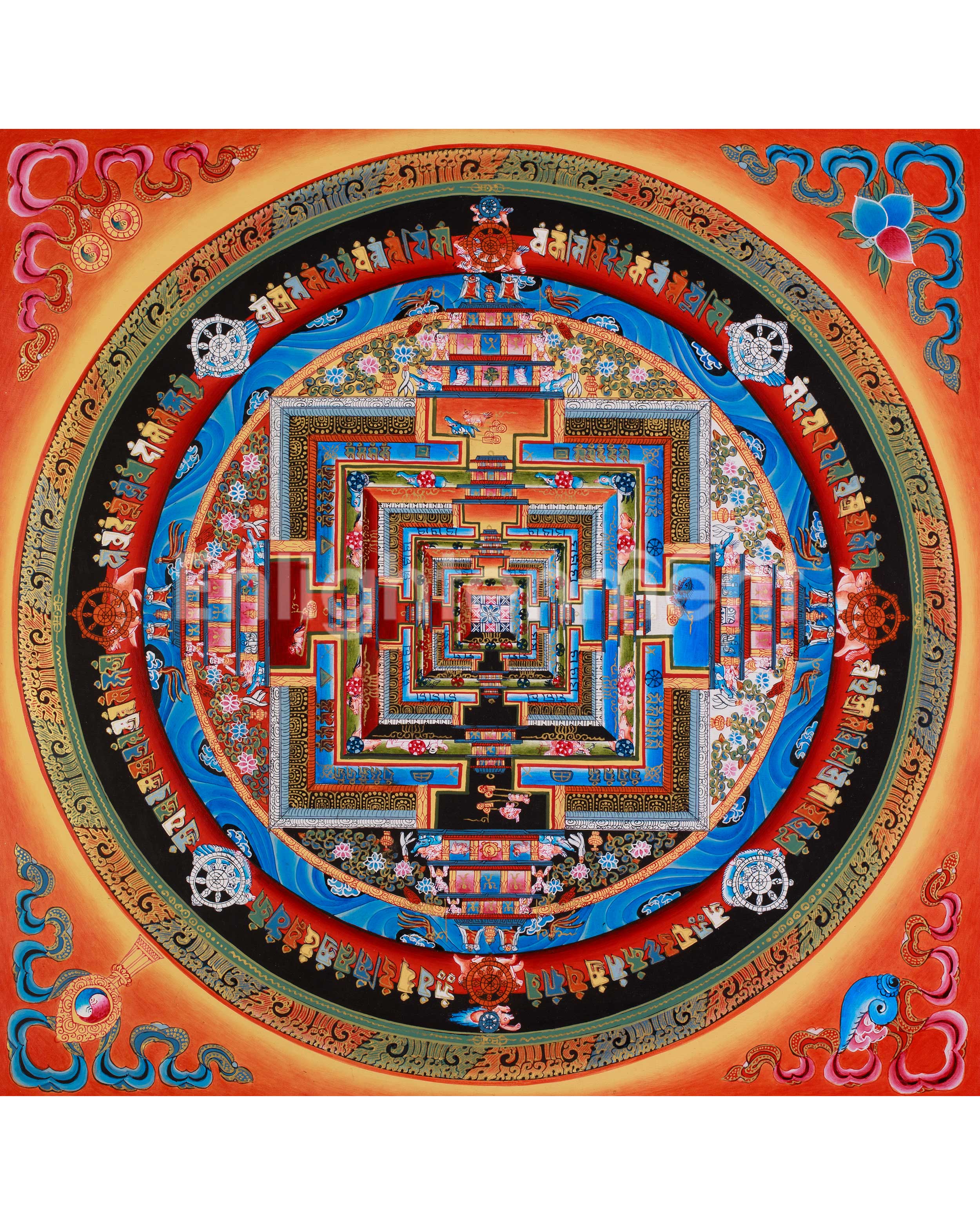 Kalachakra Mandala Thangka Art 