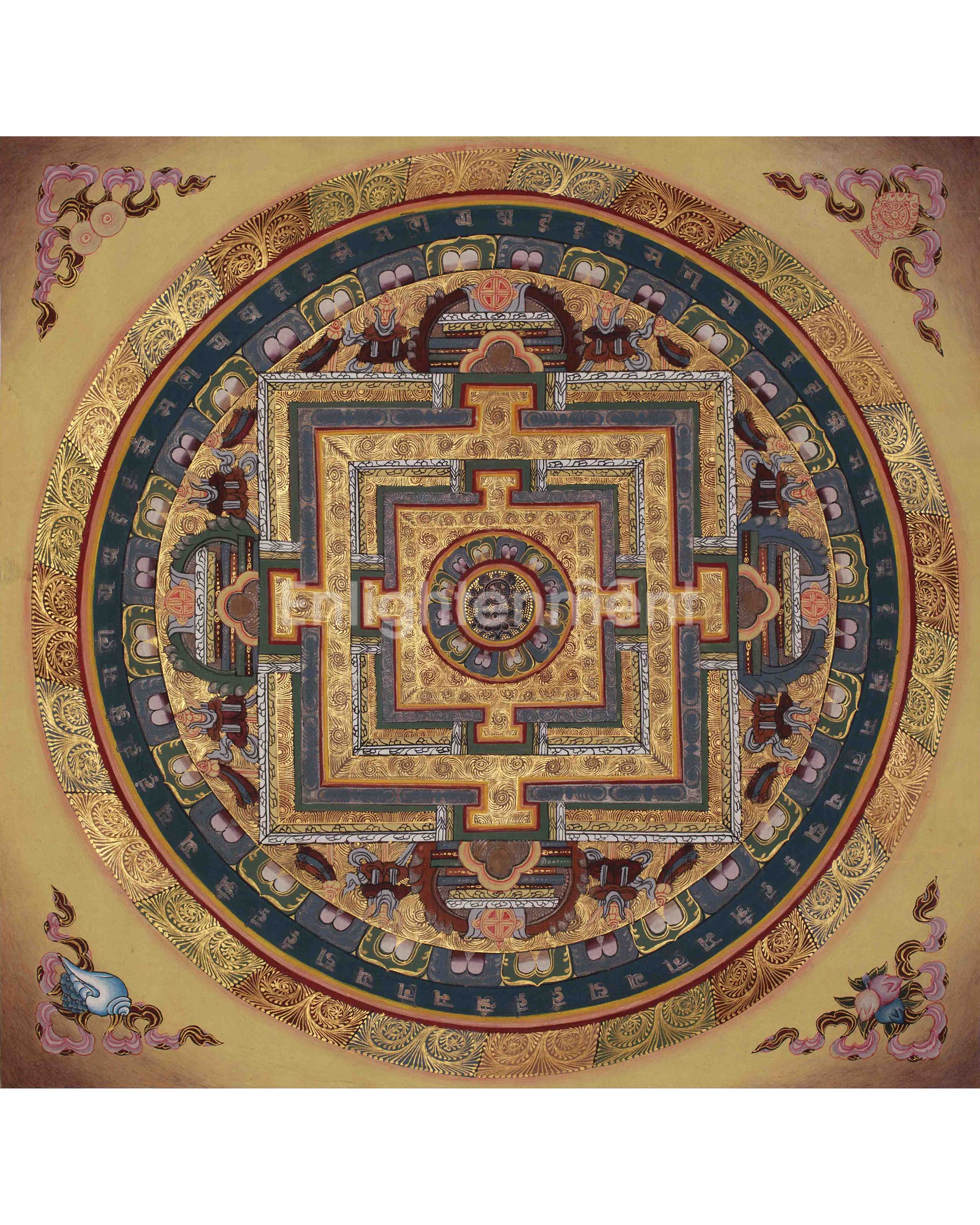 Kalachakra Spiritual Mandala Art 