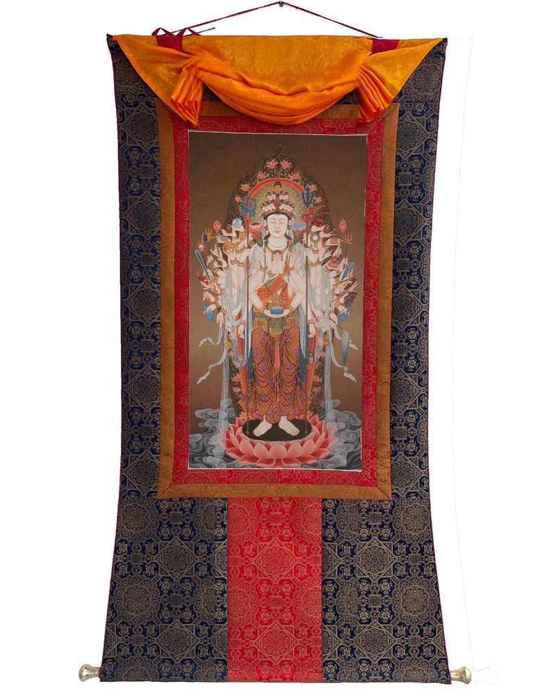 Senju Kannon Bosatsu | Forty-Two Armed Avalokiteshvara Japanese Art Painting