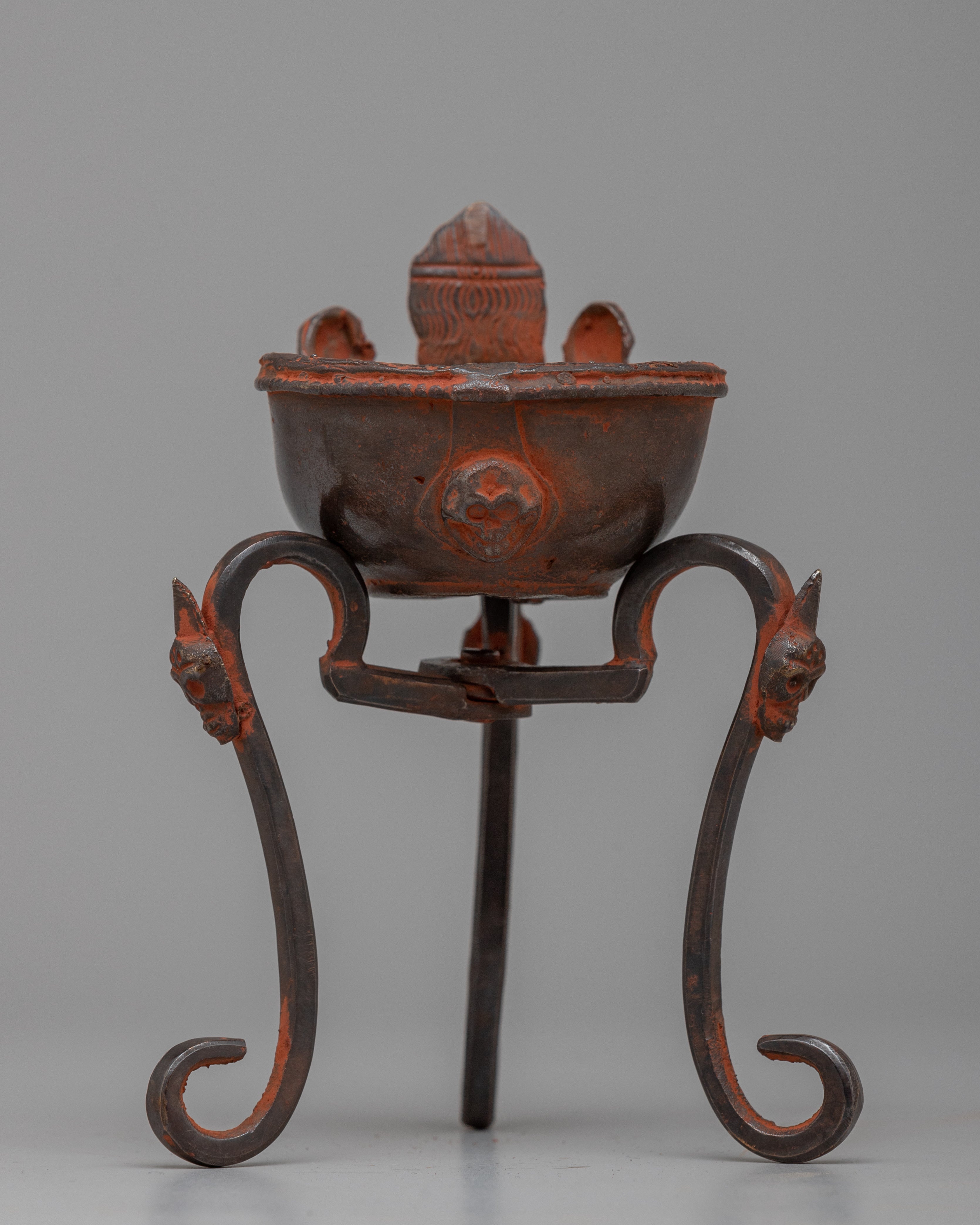 Smudge Bowl with Stand(Kapala) | Sacred Vessel for Purification and Spiritual Rituals