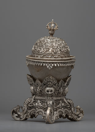 Exquisite Tibetan Skull Cup 