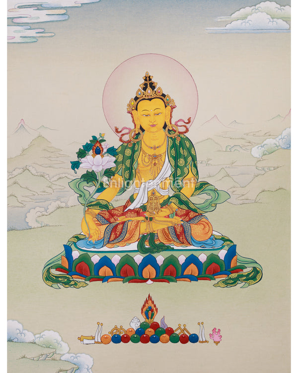 Kshitigarbha: Bodhisattva Thangka