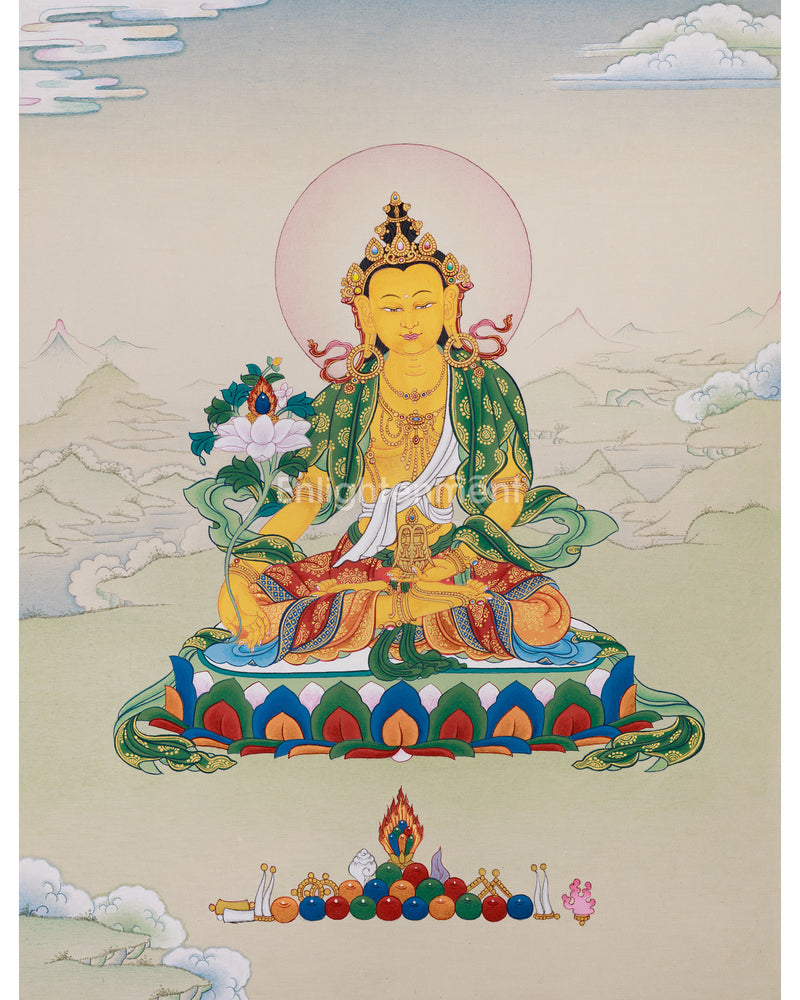 Kshitigarbha: Bodhisattva Thangka