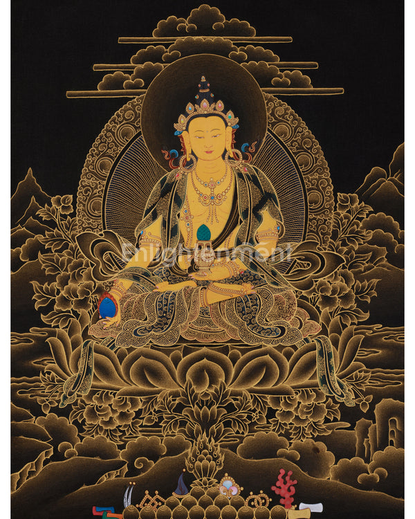 Kshitigarbha Bodhisattva of Compassion Thangka