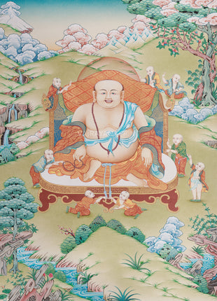 Laughing Buddha Canvas Print | A Symbol of Joy, Prosperity, and Abundance