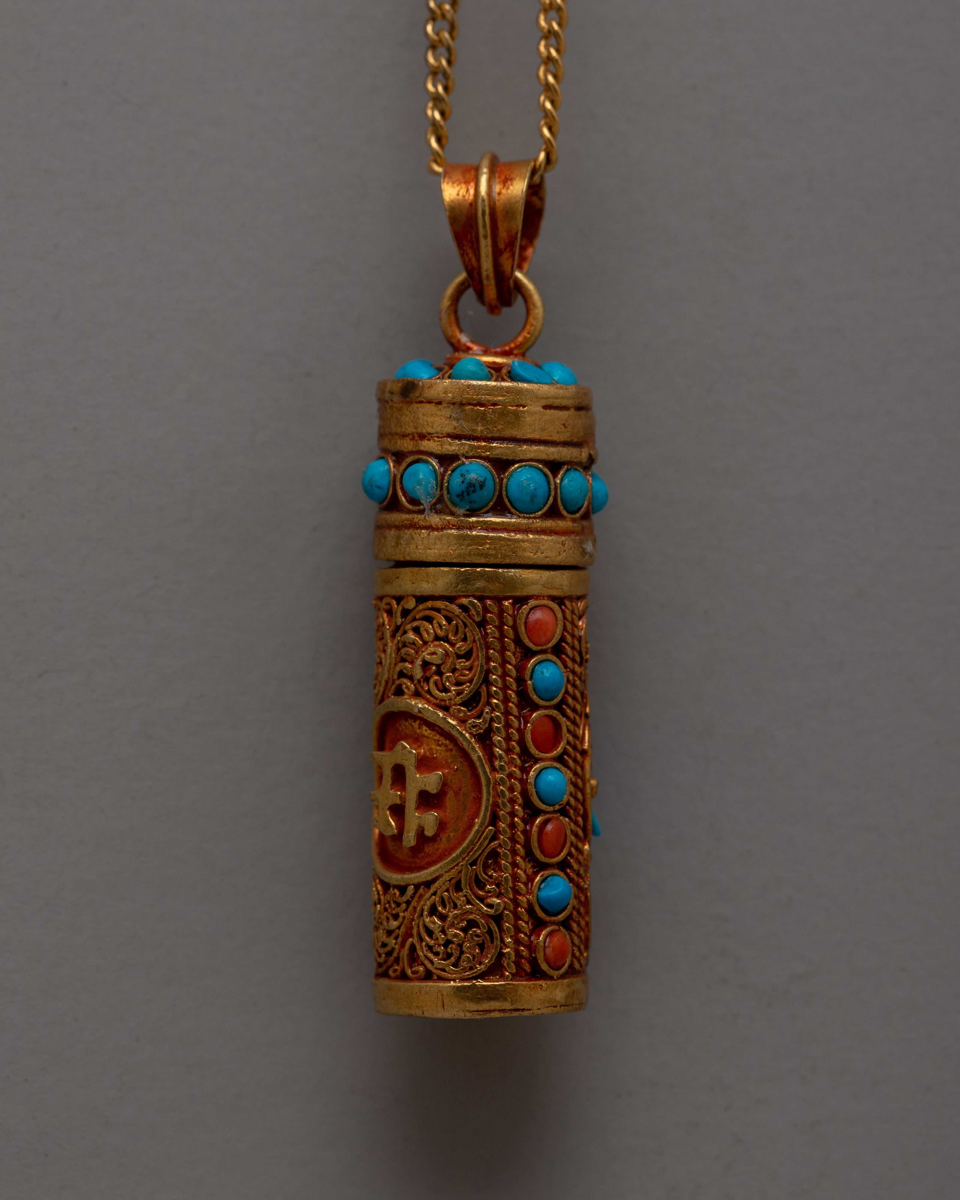 Copper Storage Pendant | Symbolic Locket for Carrying Personal Tokens