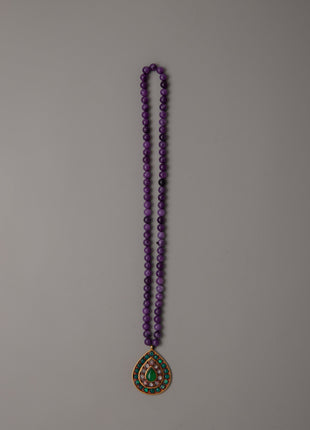 Amethyst Bead Necklace