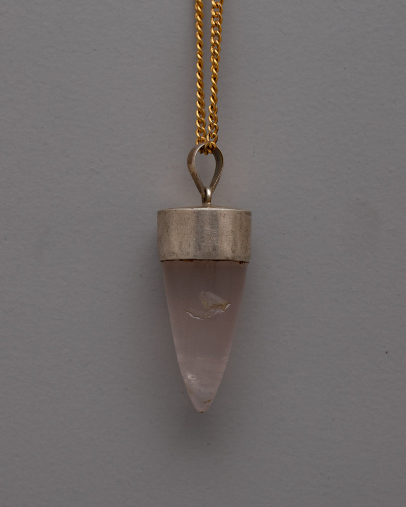 Healing Crystal Point Pendant | Handmade Healing Charm