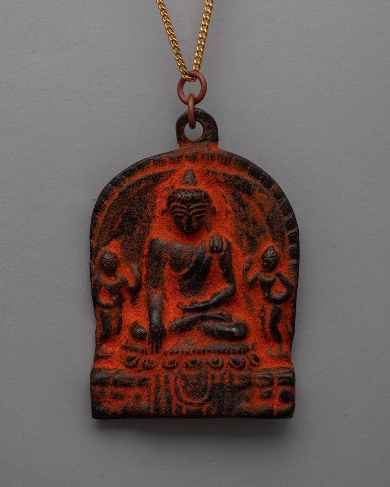 Exquisite Shakyamuni Buddha Brass Locket