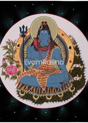 Lord Shiva Thangka