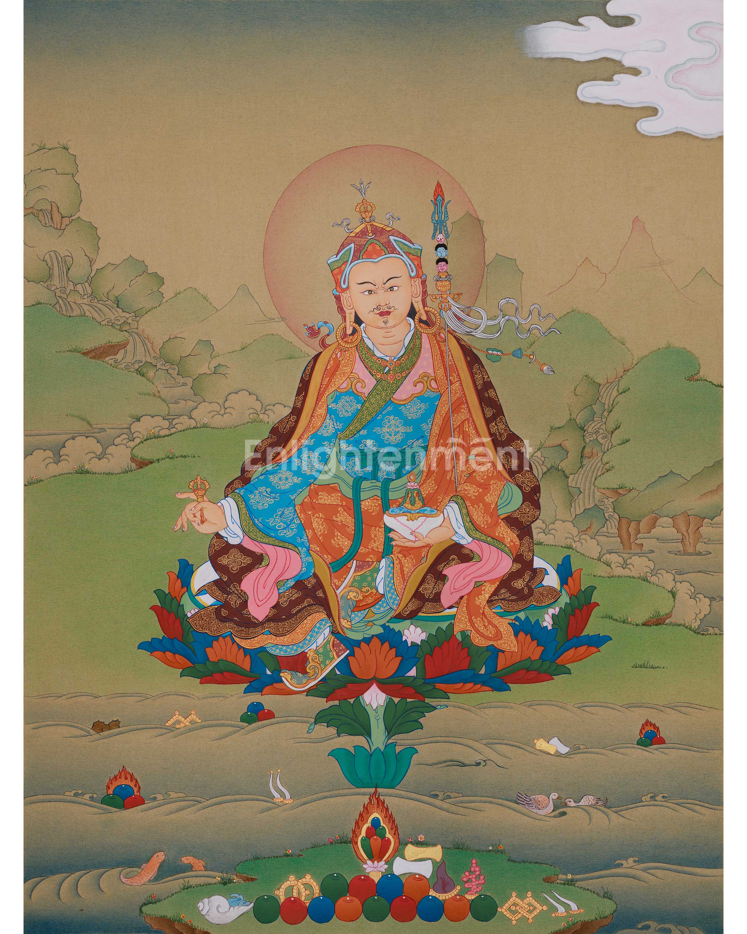 Lotus Born Guru Rinpoche Thangka