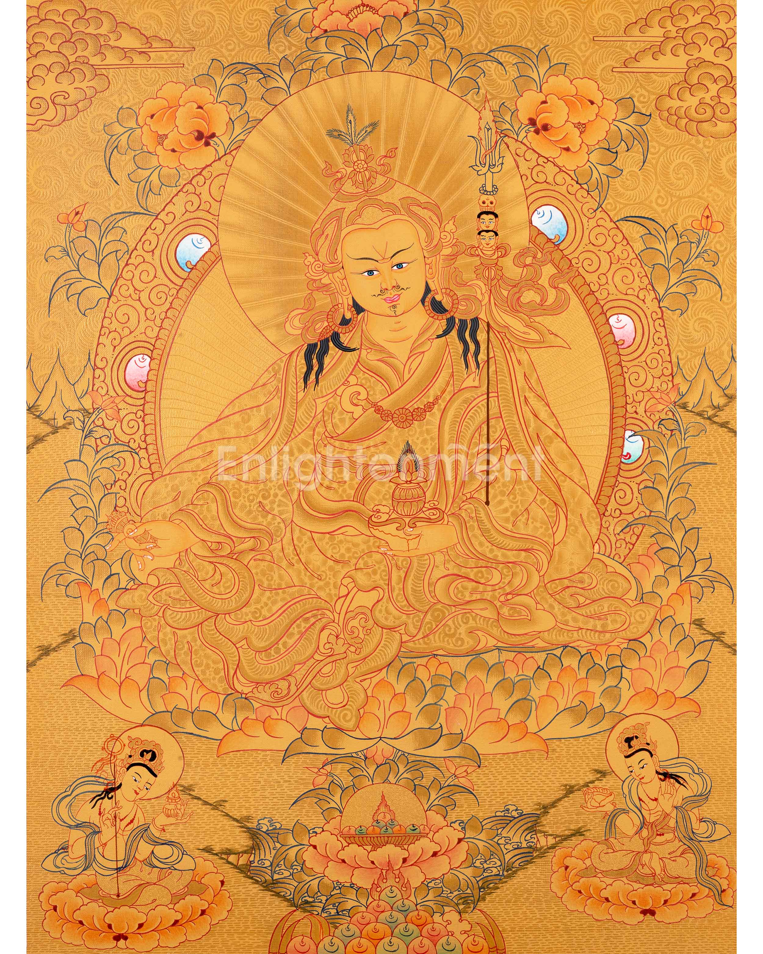 Lotus Master Guru Rinpoche Thangka