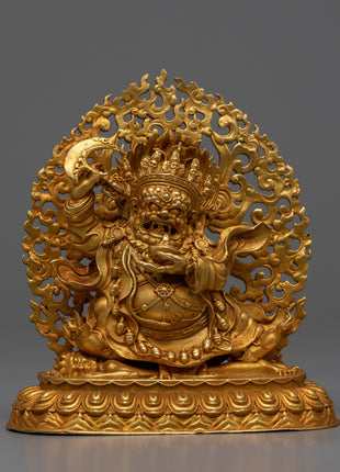 Copper Bernagchen Mahakala Statue