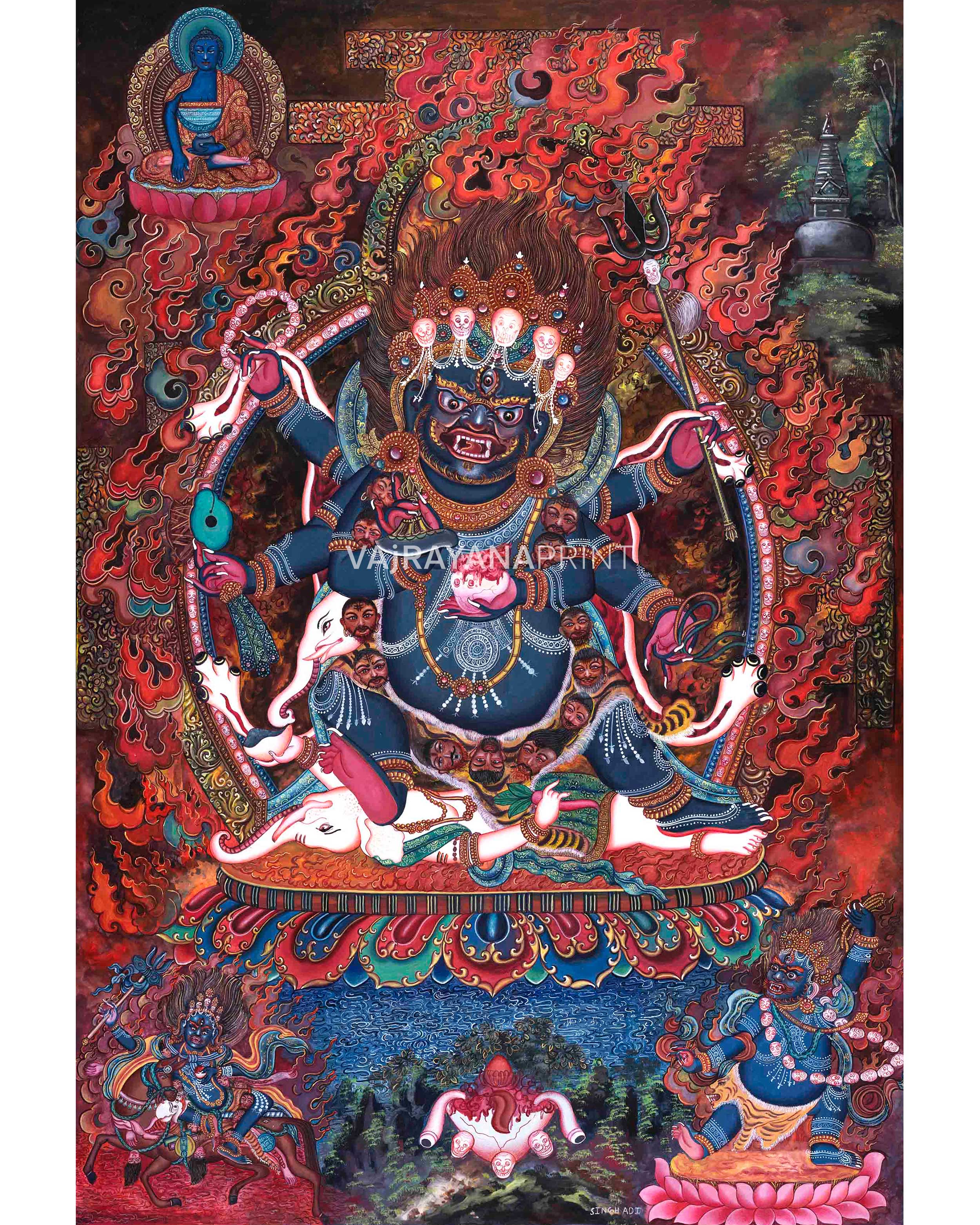 Mahakala Thangka Print