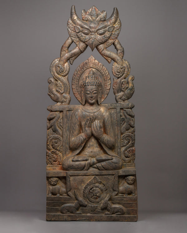 Wooden Buddha Statue of Maitreya