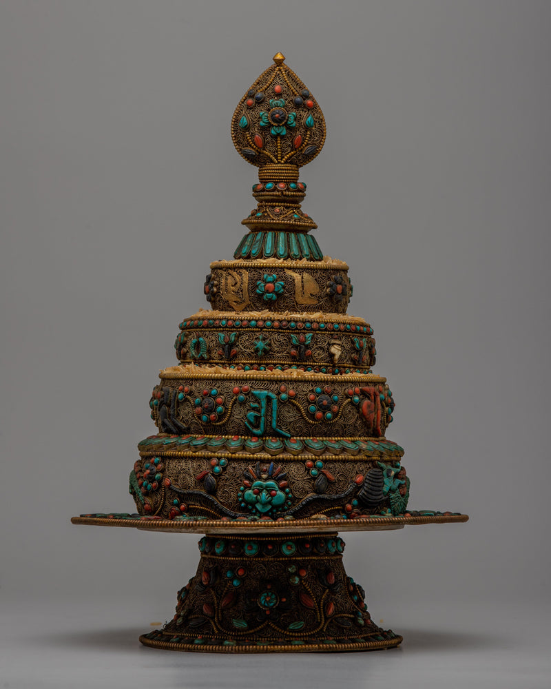 Copper Zen Mandala Set with Silver Plating