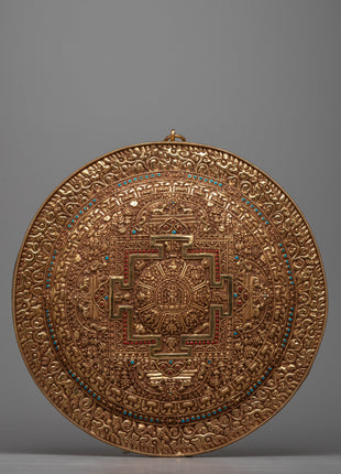 Auspicious Mandala Copper Wall Hanging