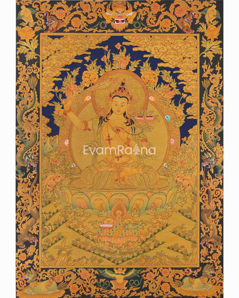 Manjushree Thangka Painting