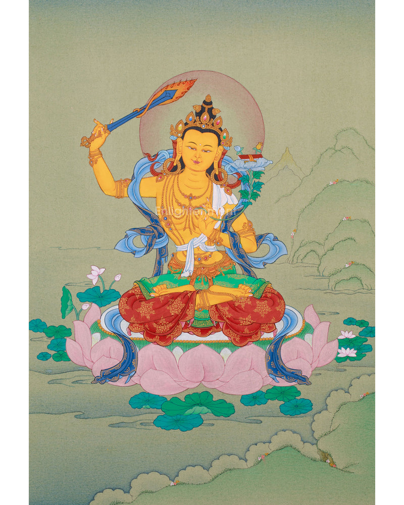 Small Manjushri Thangka