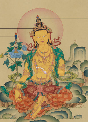 Rare Wisdom Bodhisattva Manjughosa | Traditional Masterpiece for Collectors