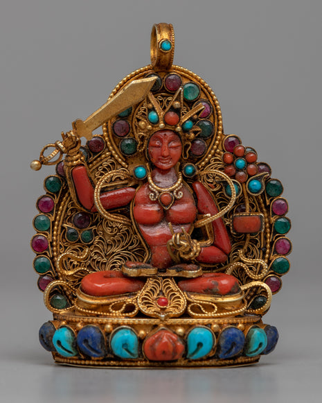 Manjushri Silver Locket 