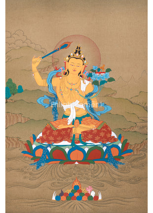 Manjushri Buddha | Handpainted Buddha Thangka Art