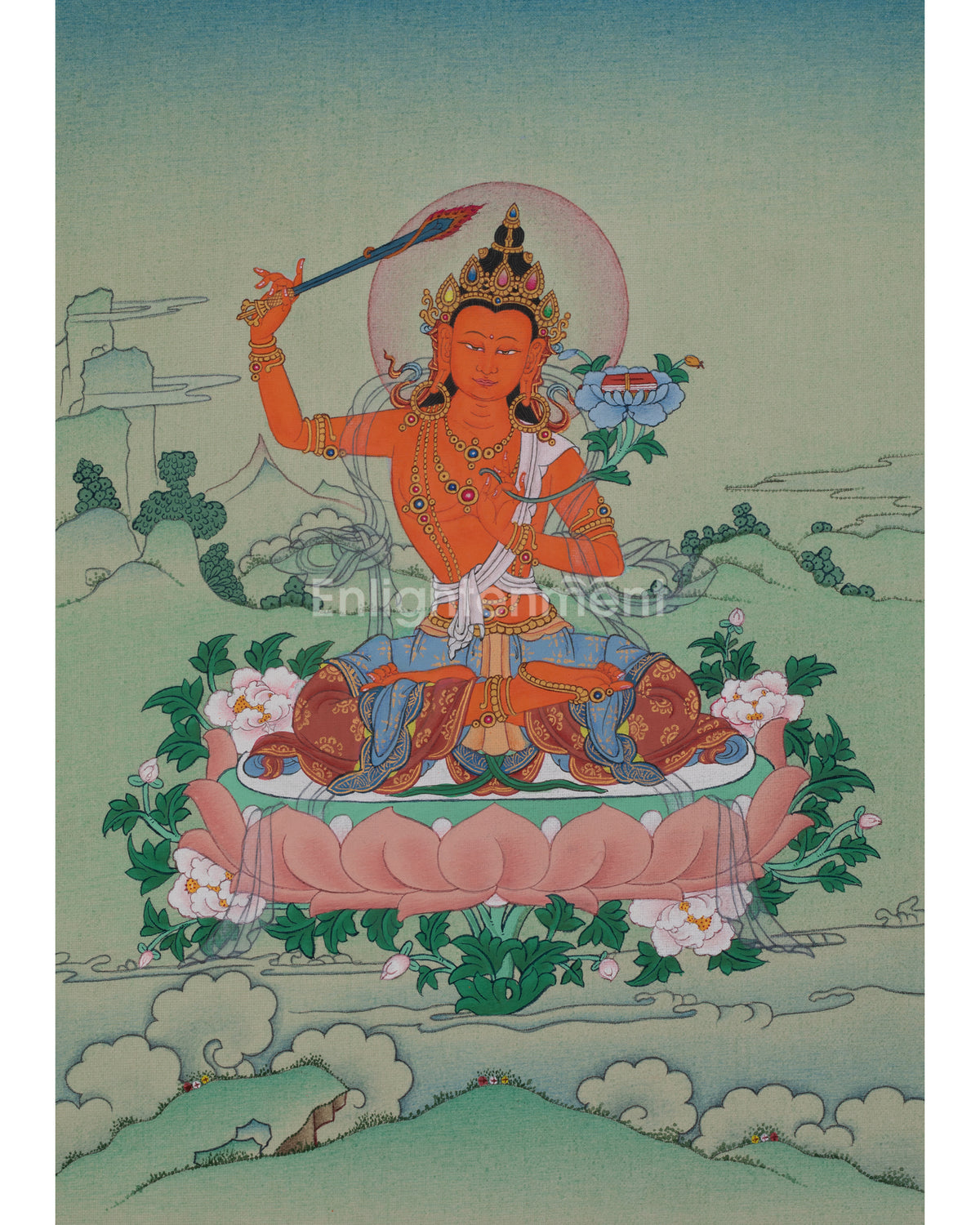 Manjushri Bodhisattva Deity Artwork
