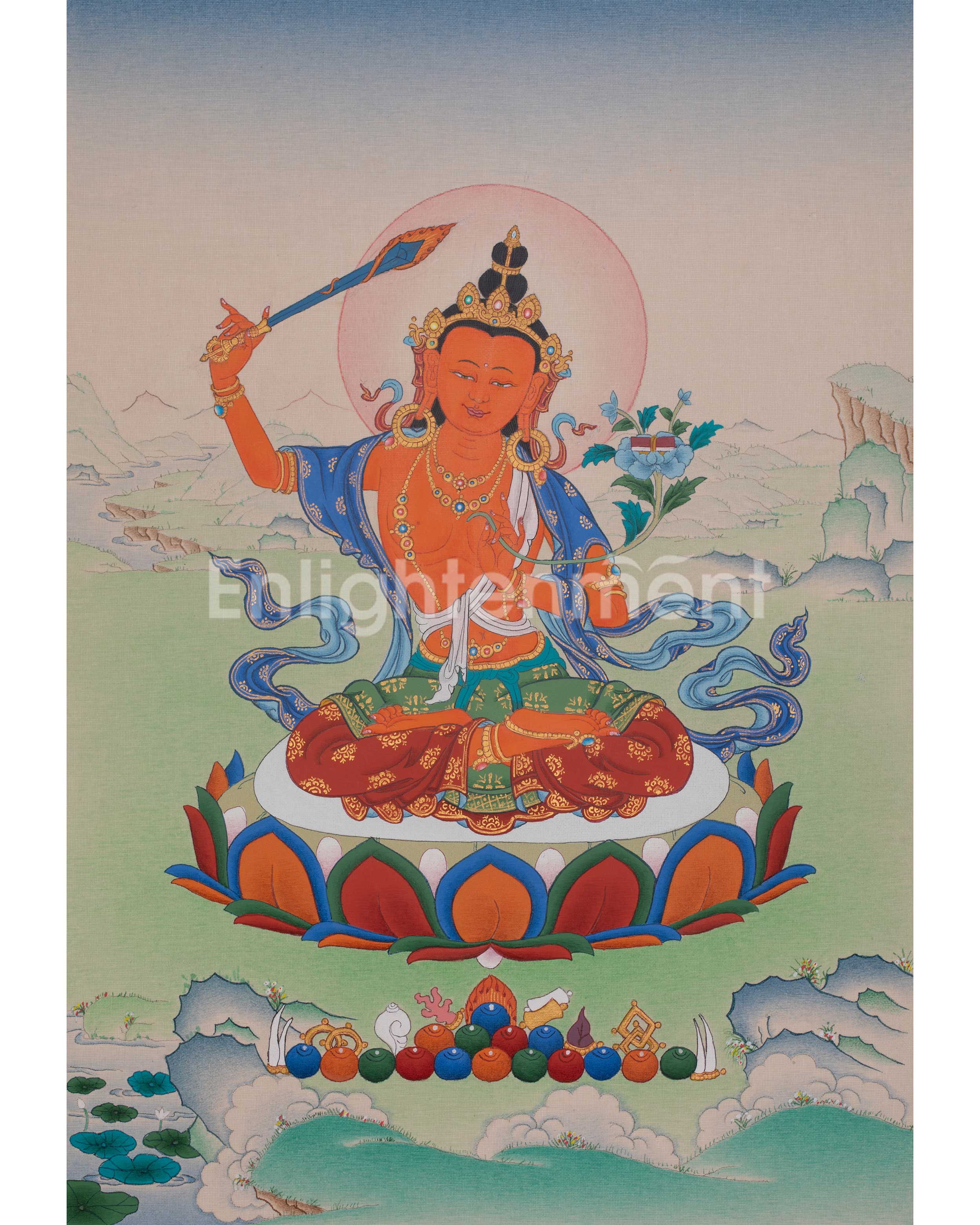 Manjushri Devotional Thangka