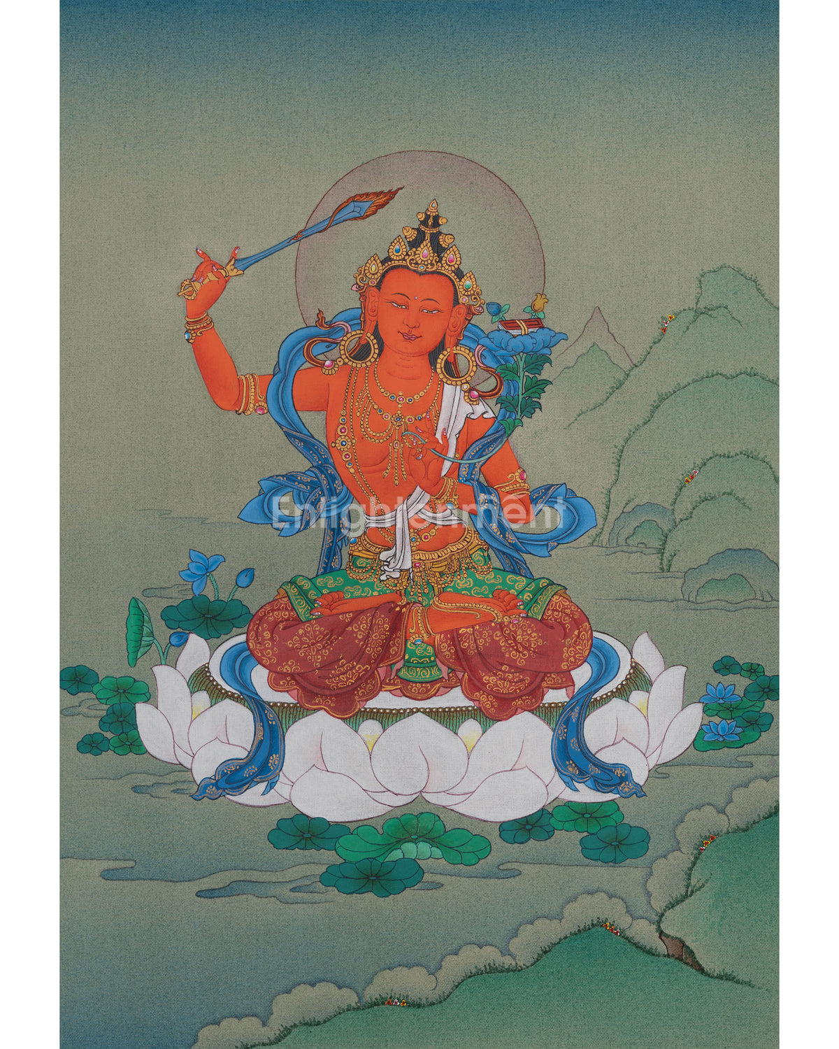 Manjushri Meditation Art 