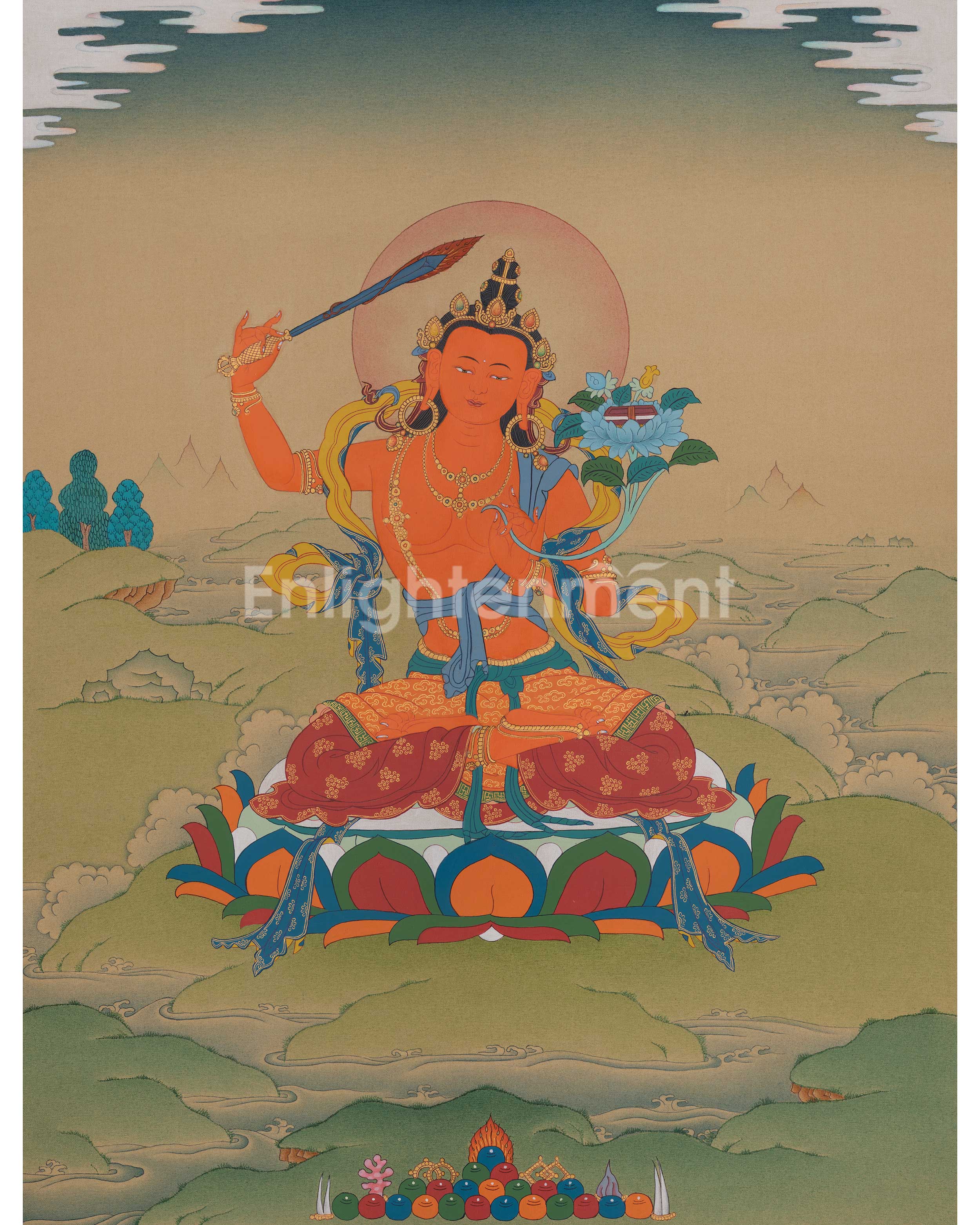 Manjushri Sacred Thangka