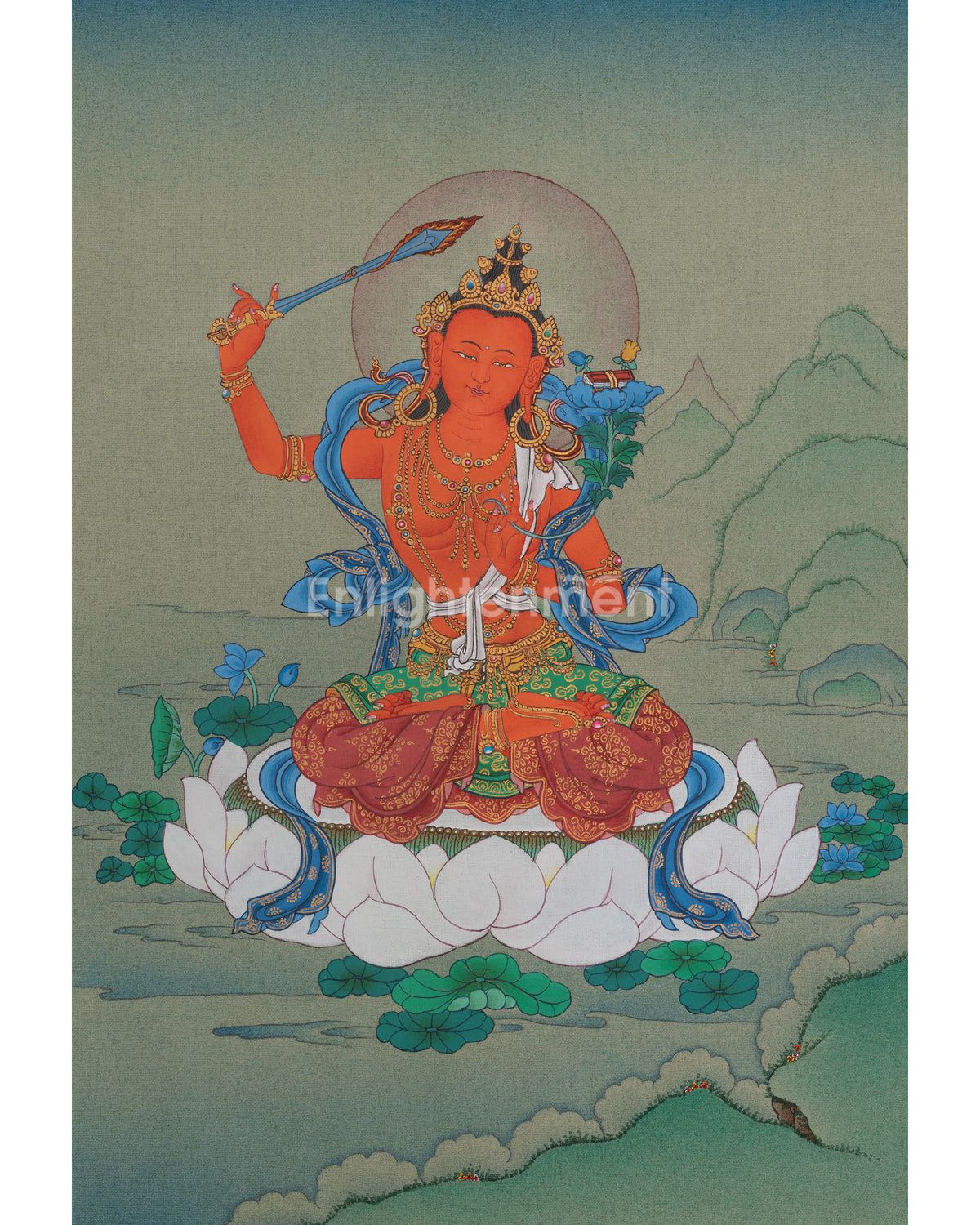 Manjushri Spiritual Artwork