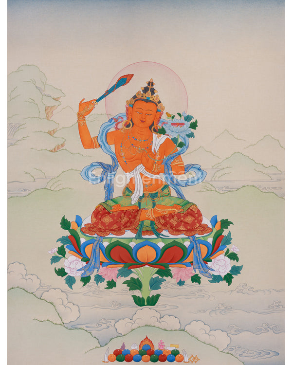 Manjushri Thangka for Meditation