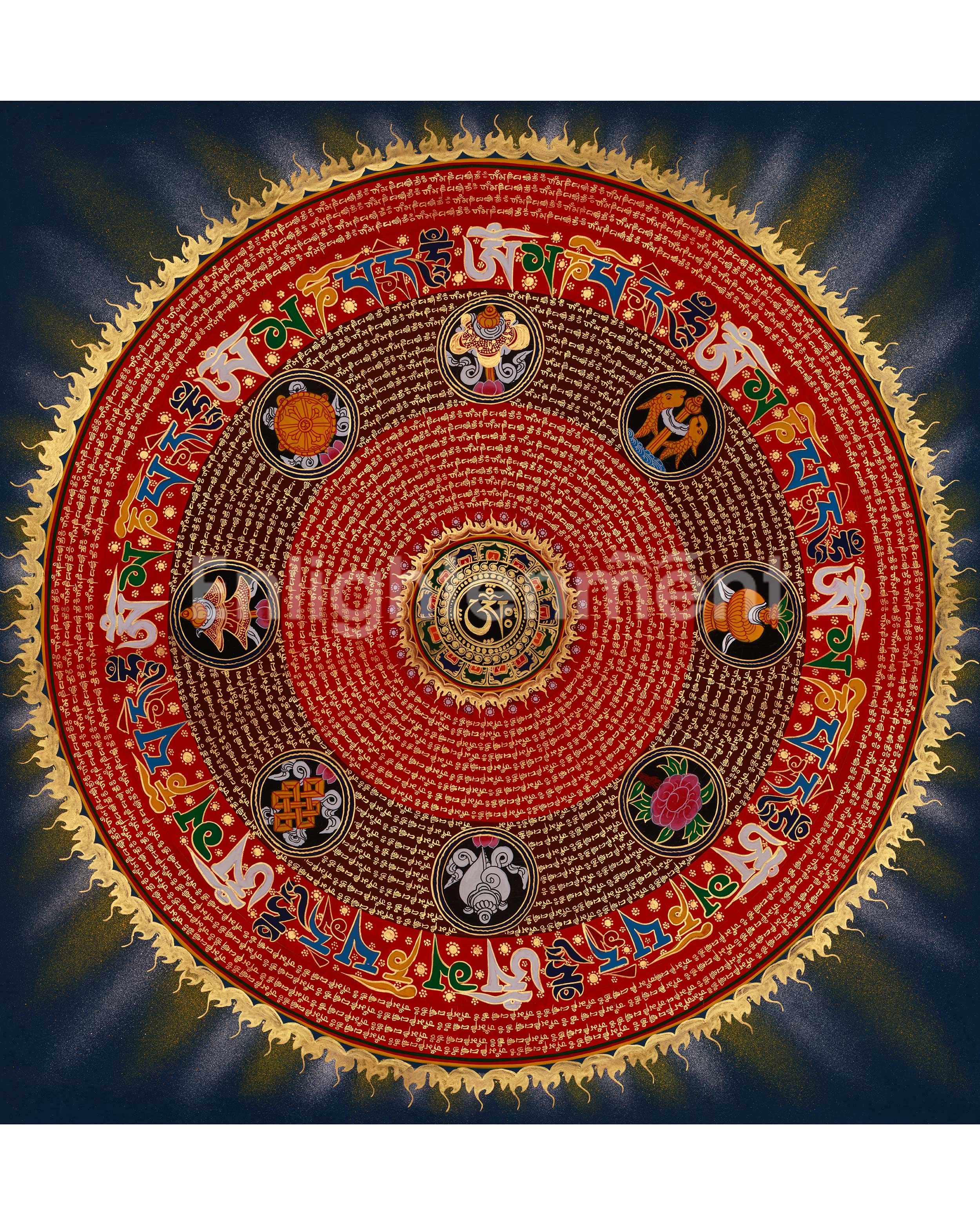 Mantra Mandala Spiritual Art 