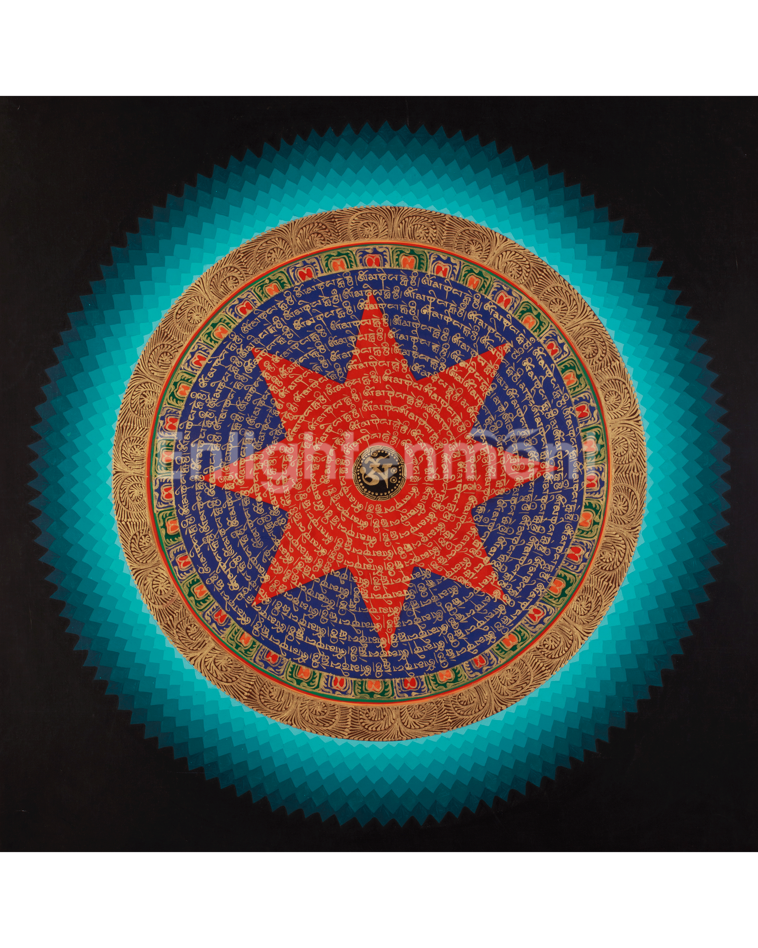 Mantra Mandala Wall Hanging Art
