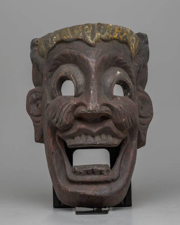 Antique Asian Wooden Mask